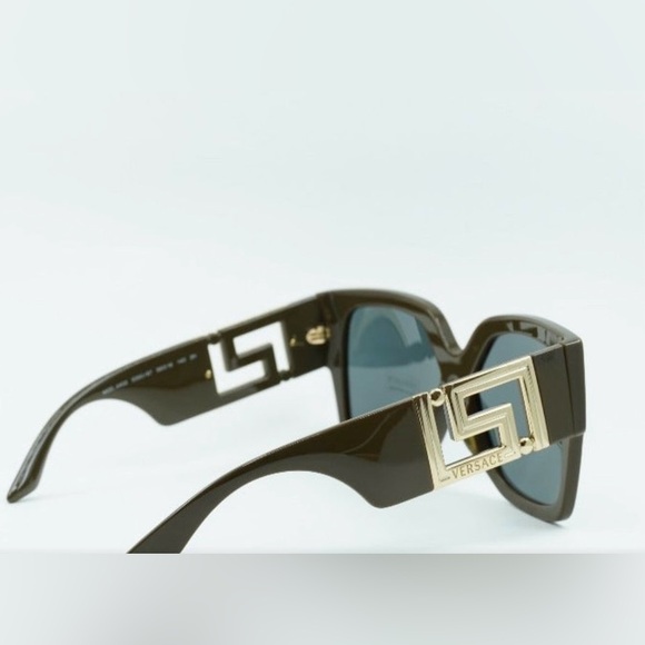 FINAL PRICE BRAND NEW VERSACE GRECA VE4402 GREEN/BROWN SUNGLASSES - Picture 5 of 9